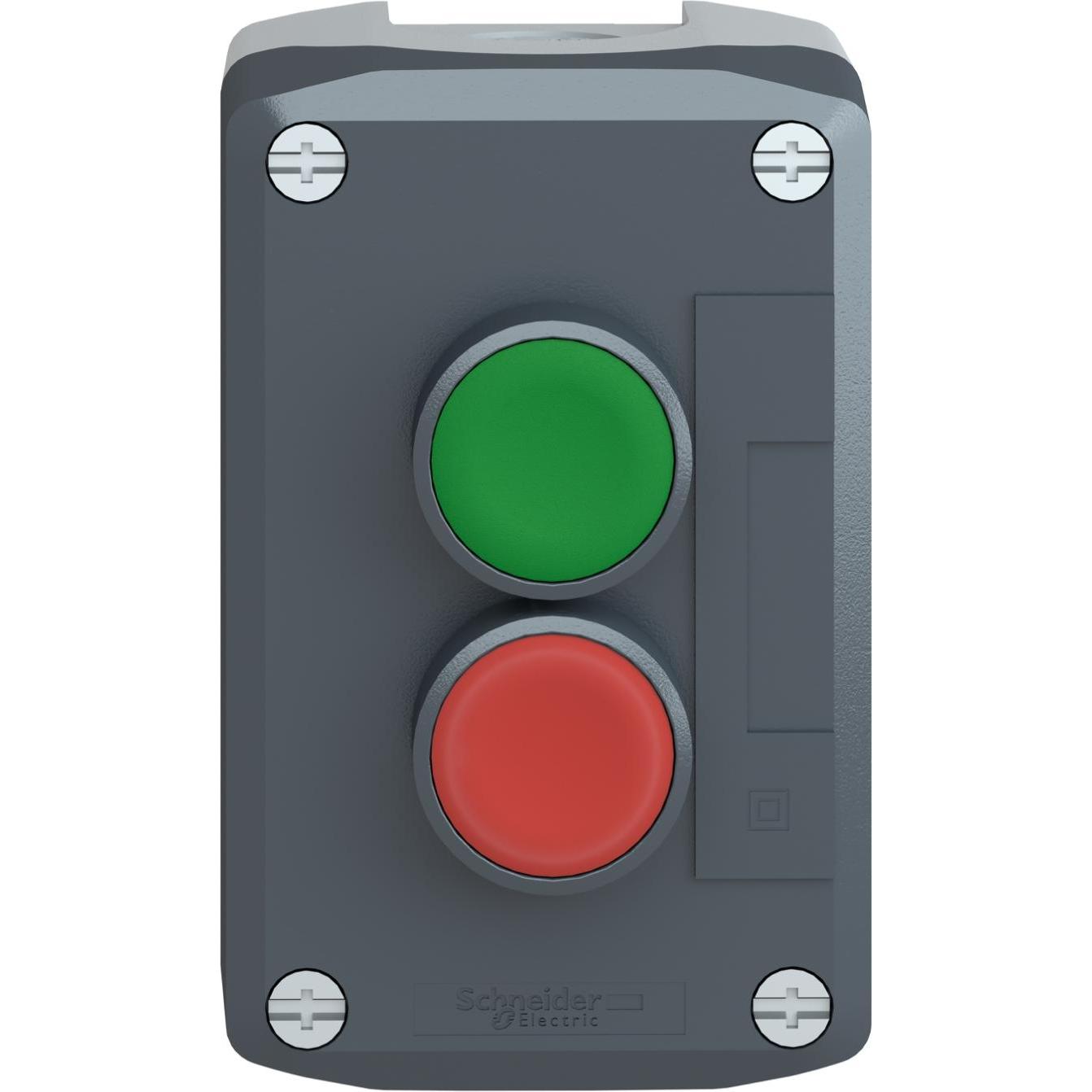 Thumbnail - Schneider Electric Tasterstation 2 Tasten, Taster + Schalter, Grau