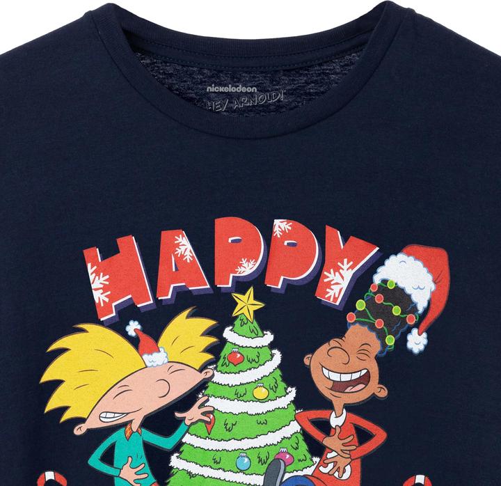Produktbild Hey Arnold! Happy Holidays Homie TShirt weihnachtliches Design (XL)