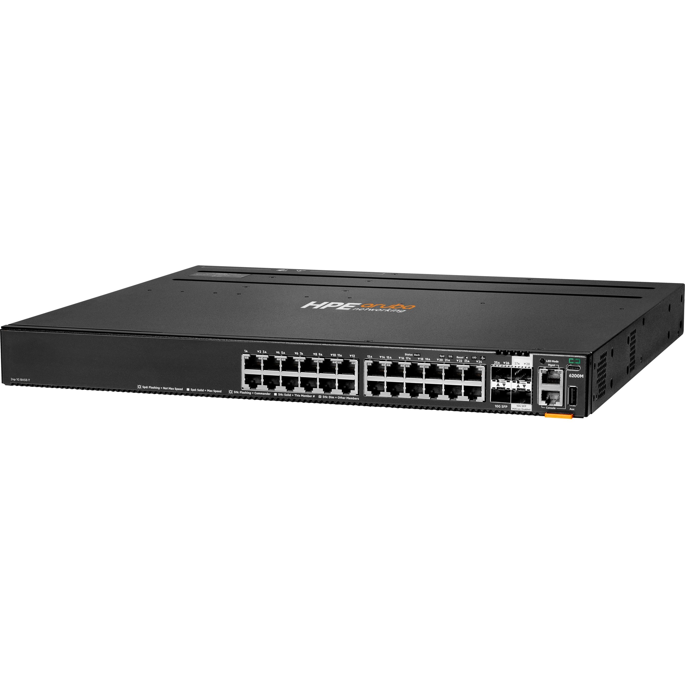 Aruba Grigio Switch 6200M 24G 4Sfp+ (24 Porte), Switch Di Rete,