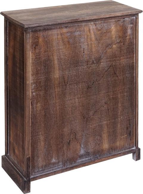 Produktbild Mendler Kommode HWC-H21, Schrank Schubladenkommode, Massiv-Holz Korb-Schublade 80x60x30cm - shabby braun (80 x 60 x 30 cm)