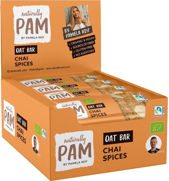 Actual product image Naturally Pam Riegel Bio Oat Bar – Chai Spices 12 x 40 g (12 pcs., 480 g)