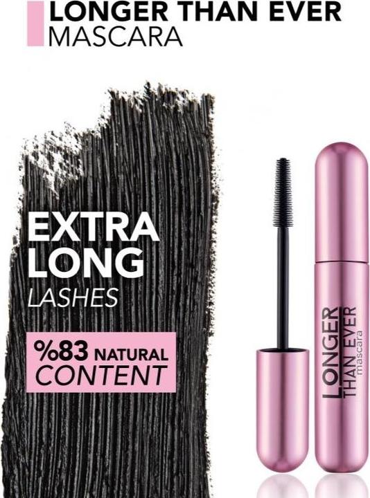 Actual product image Flormar Longer Than Ever Mascara - Ultra Lengthening Mascara 10 ml