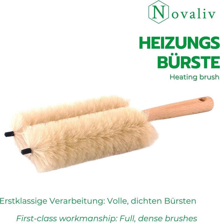 Produktbild Novaliv 2X Heizkörperbürste Rippenheizkörper Heizungsbürste Heizkörper Reinigungsbürste 29x8x5cm IDE (2 Stk.)