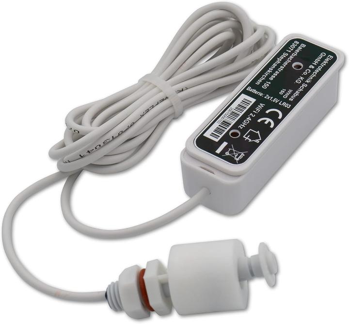 Actual product image Schabus 200150 Water detector with app control, with float switch battery-operated
