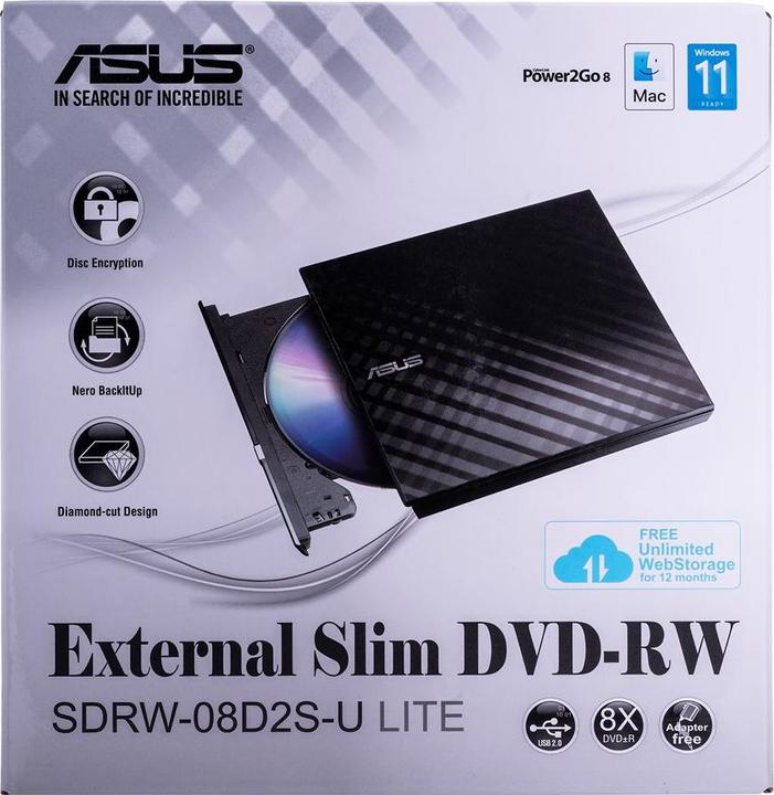 Productafbeelding ASUS SDRW-08D2S-U Lite (DVD-brander)