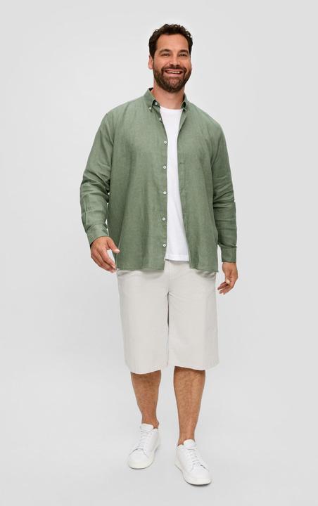 Image du produit s.Oliver Hemd Leinenhemd mit Button-Down-Kragen (4XL)