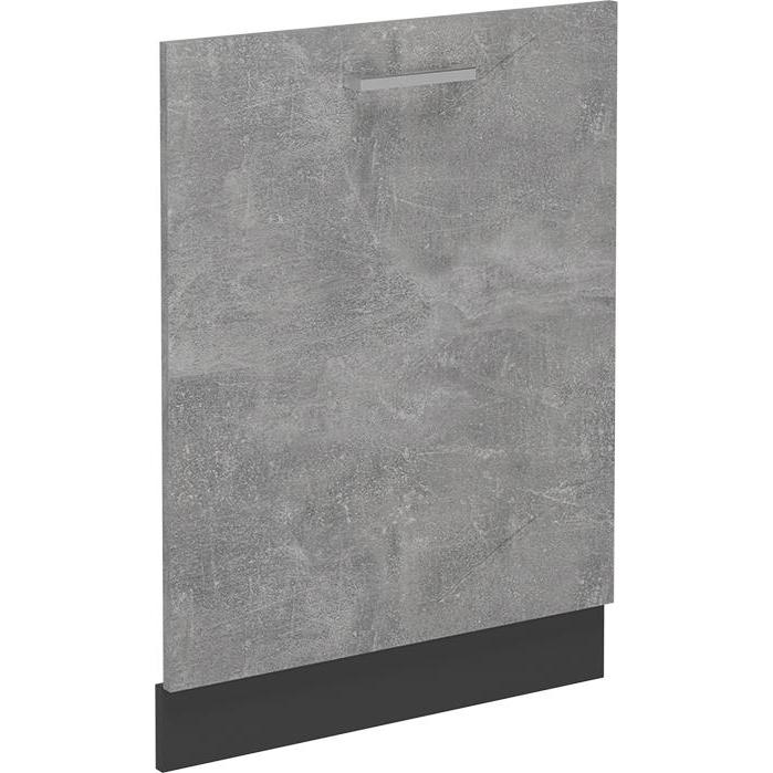 Vichy Geschirrspülblende R-Line, Beton/Anthrazit, 60 cm ohne Arbeitsplatte, Geschirrspüler Zubehör, Grau