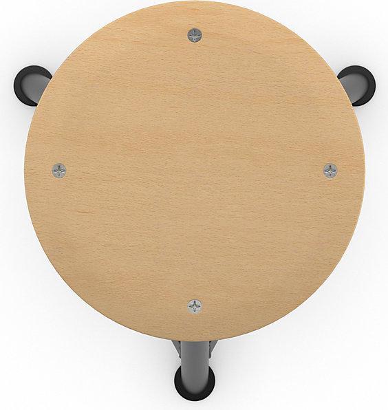 Actual product image kaiserkraft Workshop stool, beech plywood seat