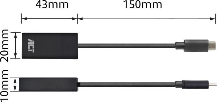 Produktbild ACT USB-C zu (USB Typ-C, 15 cm)