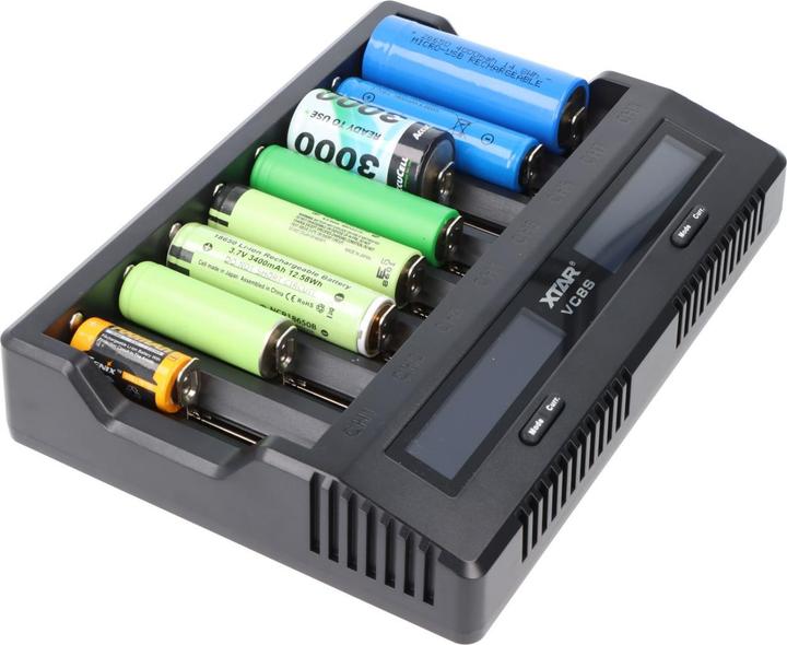 Image du produit Xtar VC8S 8fach Schnell-Ladegerät für 1-8 Li-Ion 3,6V und 3,7V Akku und NiMH