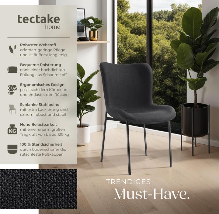 Immagine prodotto tectake Sedia imbottita Tessa