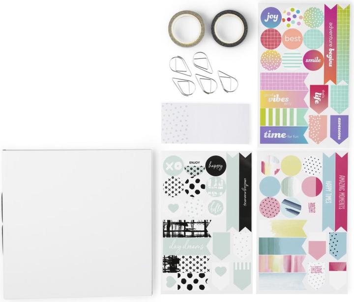 Image du produit Hama Kit créatif, Créez votre propre album avec des accessoires multiples, idée cadeau photo DIY (18 x 18 cm)