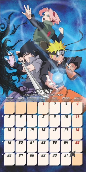 Produktbild Naruto Broschurkalender 2026 (30,5 x 30,5 cm)