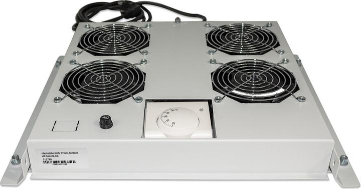 Image du produit Intellinet Compartiment pour ventilateur de rack (220/240 V) avec thermostat (4 ventilateurs)