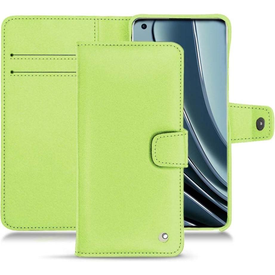 Noreve Lederschutzhülle Wallet (OnePlus 10 Pro), Smartphone Hülle, Grün