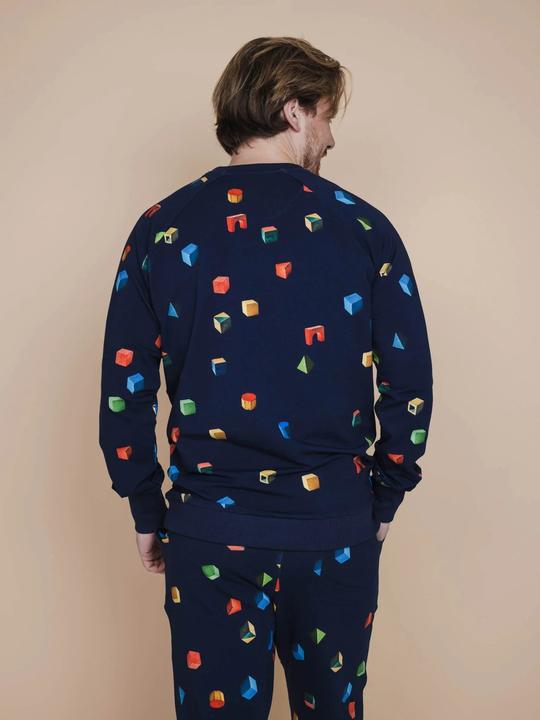 Produktbild Snurk Pullover Herren Bausteine (L)