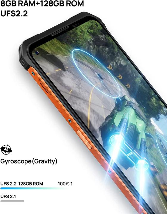 Produktbild Doogee V10 5G (128 GB, Golden Orange, 6.39", Dual SIM, 5G)