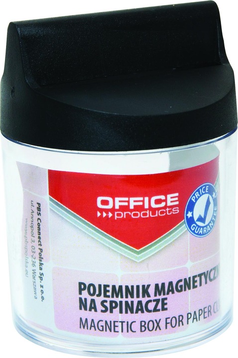 Immagine prodotto NoName Contenitore magnetico per clip, rotondo, senza clip, trasparente