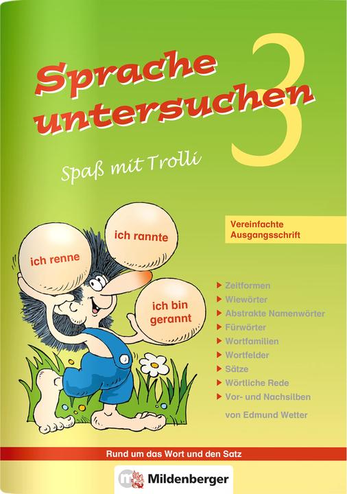 Produktbild Sprache untersuchen-Spass mit Trolli 3 (Deutsch, Edmund Wetter, 2022)