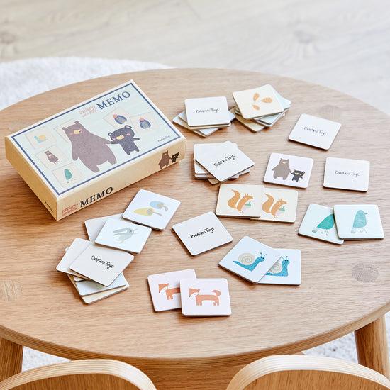 Actual product image Barbo Toys Memory, Memory-Spiel für Kinder, Little Woodies (2 - 4 Players)