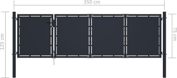 Actual product image vidaXL Gartentor