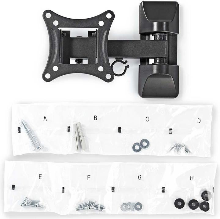 Produktbild Nedis Vollbewegliche-TV-Wandhalterung - 23-55 " - 30 kg - 67 mm - Kippbar - Drehbar - Stahl / Kunsts (Wand, 55", 30 kg)