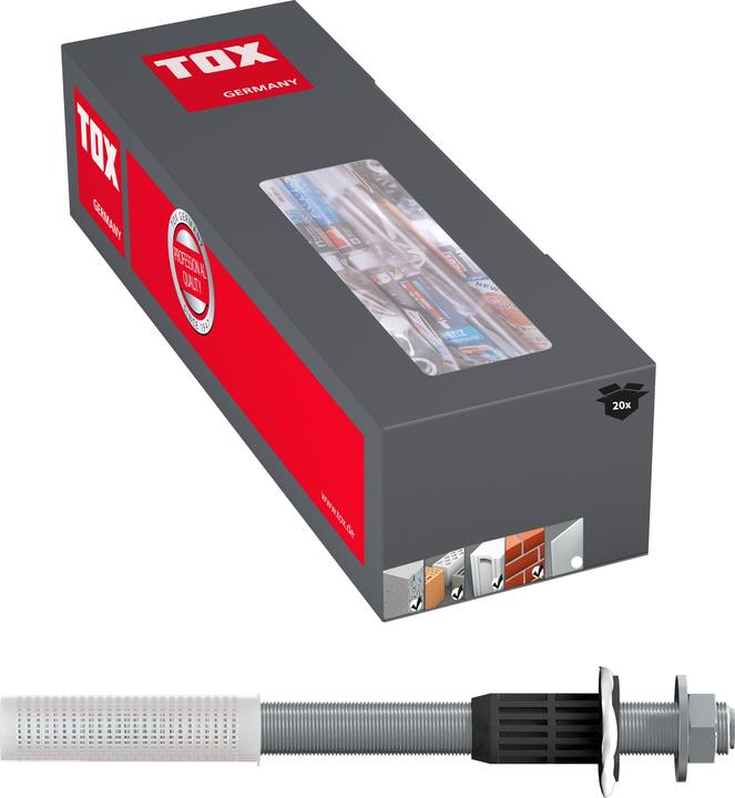 Actual product image Tox Heavy-duty spacer mounting system Thermo Proof M12x300 mm 20 pieces (16 pcs.)