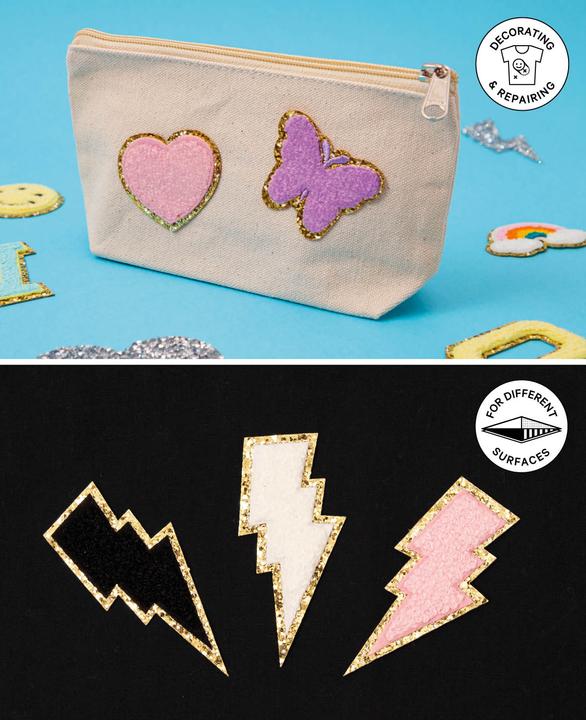 Produktbild I Am Creative Aufnäher Iron on patch Regenbogen (12 x)