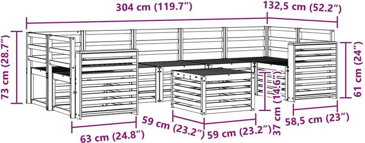 Produktbild vidaXL Outdoor-Sofa