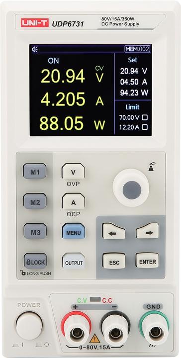 Produktbild Uni-T Labornetzteil, UDP6731, 1 Kanal, programmierbar, 360 W