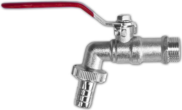 Bradas GKK031213 Profi Geka Auslaufhahn Messing - PN 10 1/2 zoll Auslaufventil, Kugelhahn Wasserhahn