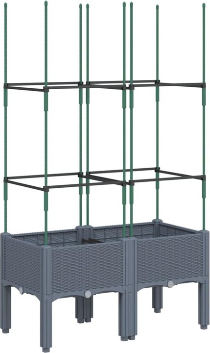Actual product image VidaXL Planter with trellis PP