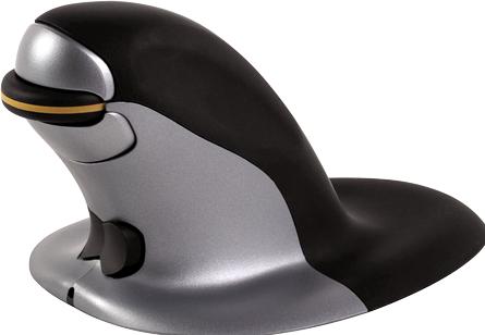 Actual product image Fellowes Penguin Ambidextrous Vertical Mouse (Wireless)