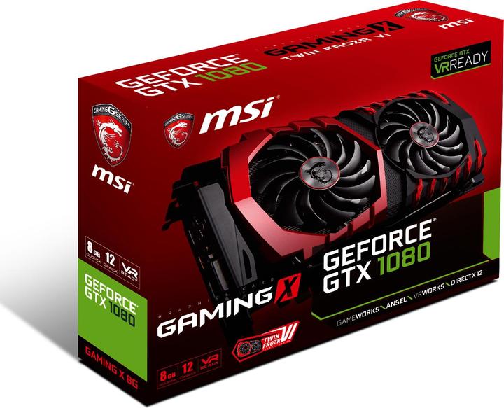 Produktbild MSI GeForce GTX 1080 GAMING X (8 GB)