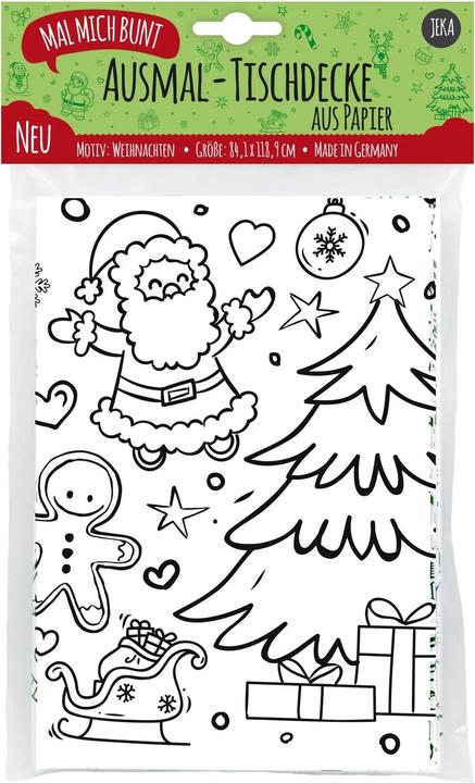 Actual product image Mal mich bunt Colouring tablecloth Christmas