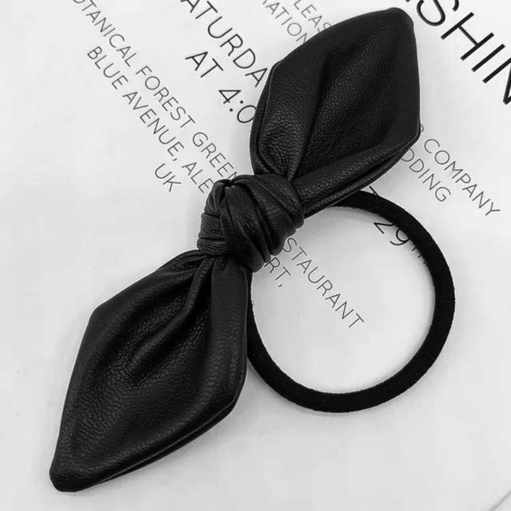 Immagine prodotto Avizar Leder-Schleifen-Haargummi (Elastico per capelli)
