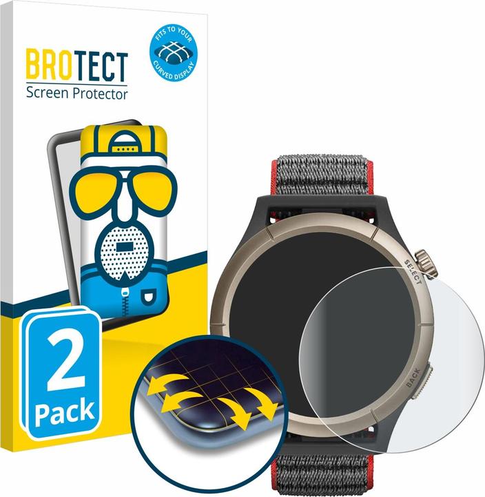 Actual product image BROTECT Full-Cover Protector Matte (Amazfit Cheetah Pro)
