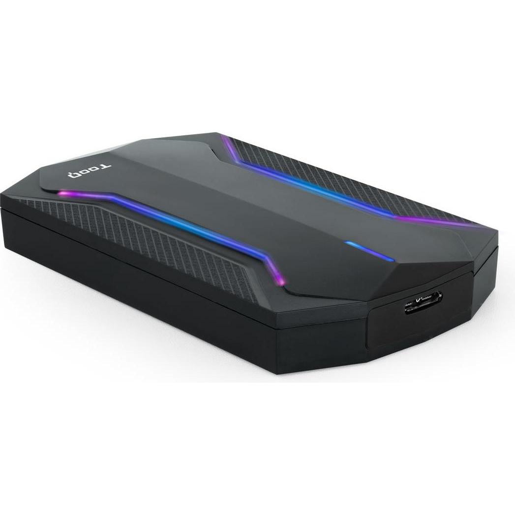 Tooq Technology CAJA EXTERNA GAMING 2.5" SATA USB 3.1 GEN1 RGB (2.5"), Case per hard disk, Nero