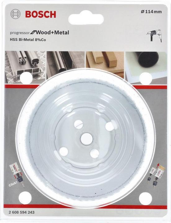 Image du produit Bosch Professional Zubehör Scie cloche Progressor for Wood and Metal, 114 mm (114 millimètres)