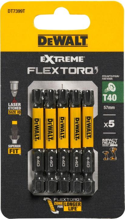 Actual product image DeWalt Screwdriver bit (T40)
