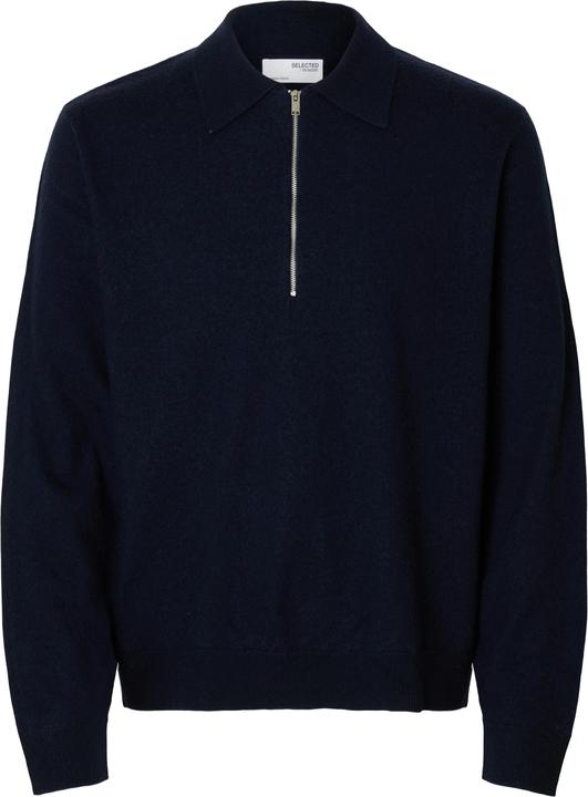 Produktbild Selected Homme 100% Merinowoll Langarm-Poloshirt (XL)