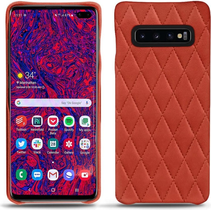 Actual product image Noreve Leather cover (Samsung Galaxy S10+)