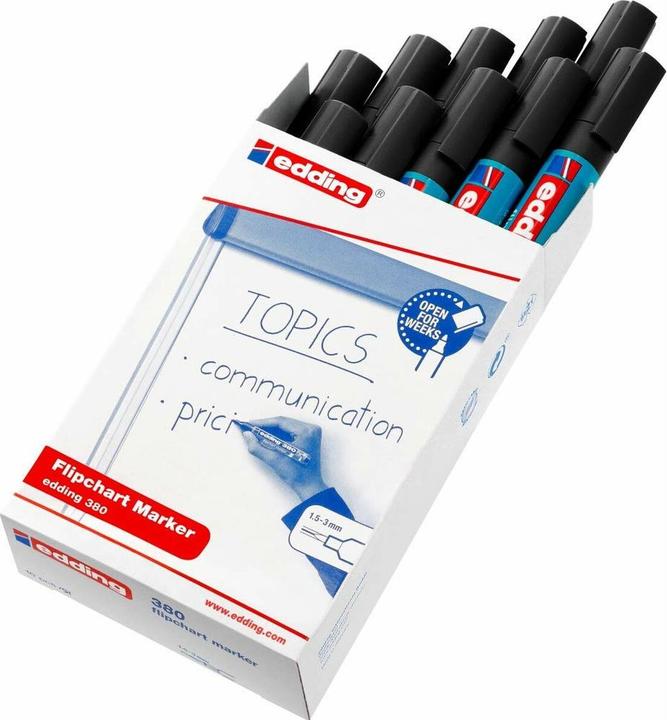 Actual product image Edding FLIPCHART MARKER ED380,BLACK (1x)