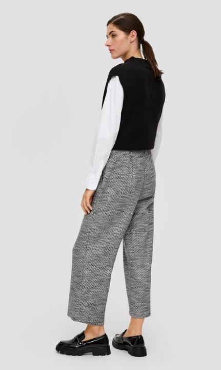 Produktbild s.Oliver Hose Regular: Culotte mit Musterstruktur (48)