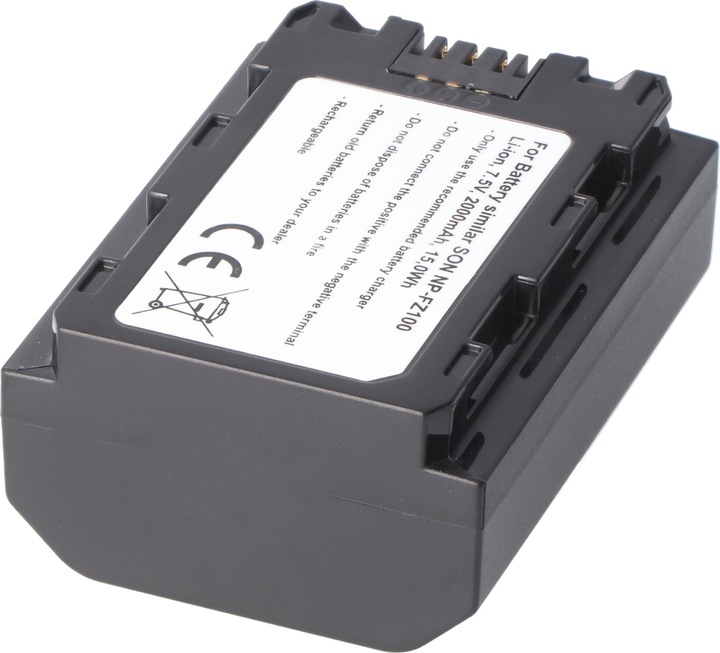 Immagine prodotto AccuCell Batteria Sony NP-FZ100, A7 Mark 3, A7R Mark 3 (Accumulatore di carica elettrica)