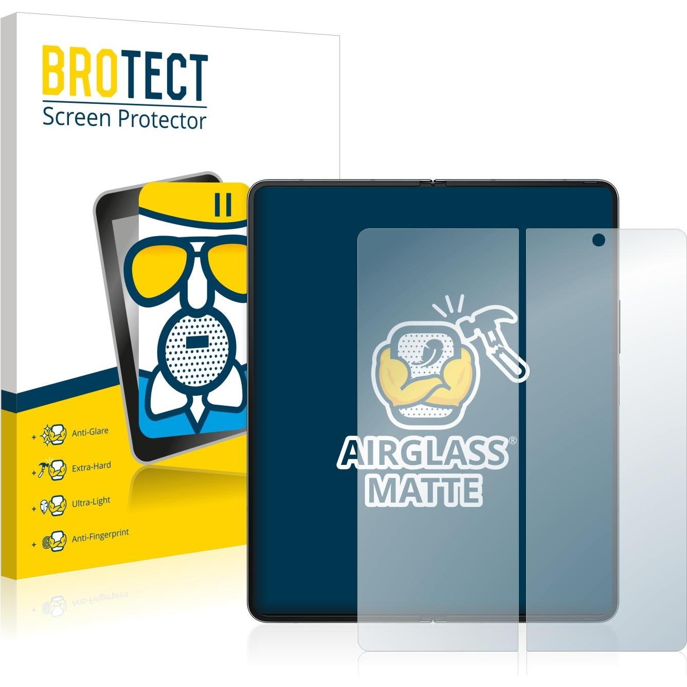 BROTECT AirGlass Panzerglasfolie Matt (1 Stück, Samsung Galaxy S21), Smartphone Schutzfolie, Grau