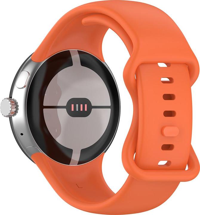 Techsuit - Watchband (W031) - Google Pixel Watch / Watch 2 / Watch 3 41mm - Orange (Silicone)