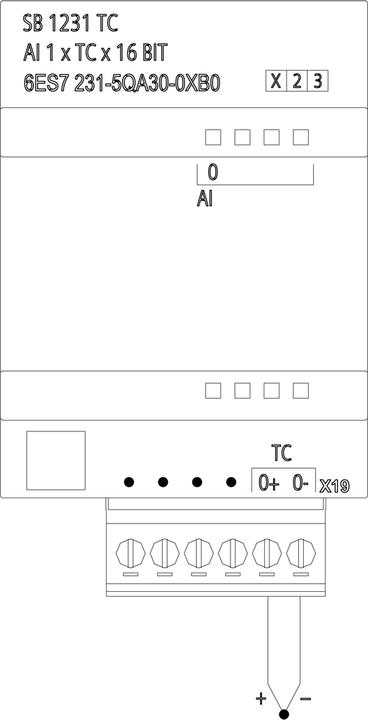 Produktbild Siemens SIGNALPLATINE S7-1200 SB1231 TC 1AI