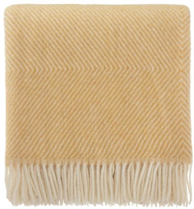 Urbanara Wolldecke Gotland Senfgelb 200 x 200 cm (200 x 200 cm)