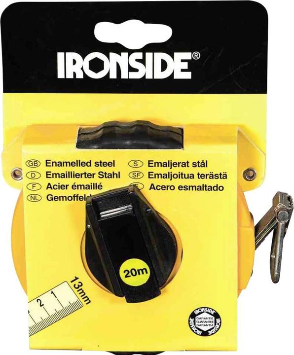 Ironside 150220 Stahlmassband 20 m/ 13mm 2-Komponenten Gehäuse (20 m)